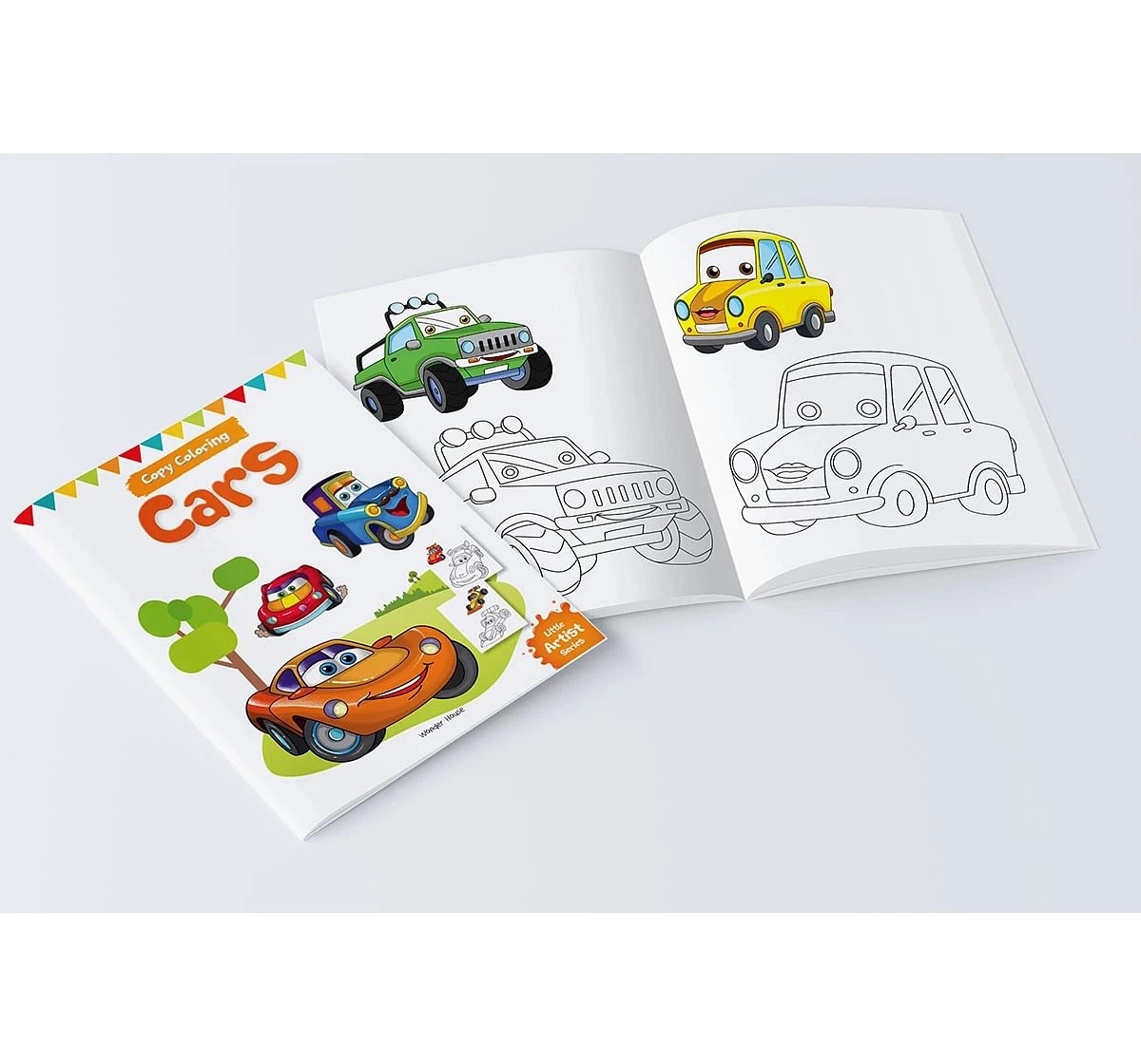 Wonder House Books Little Artist Colouring Boxset Pack of 8 Books Birds, Sea Animals, Fruits, Vegetables, Dinosaurs, Cars and People Around Us for kids 0M+, Multicolour