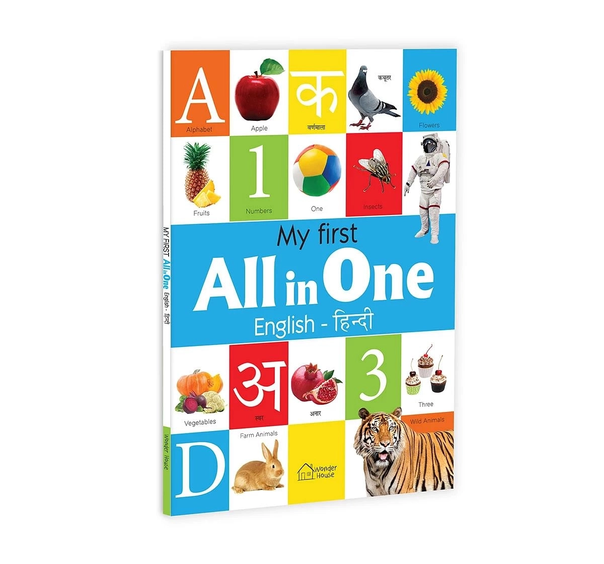 Wonder House Books My First All In One Picture Book in Hindi English for kids 0M+, Multicolour