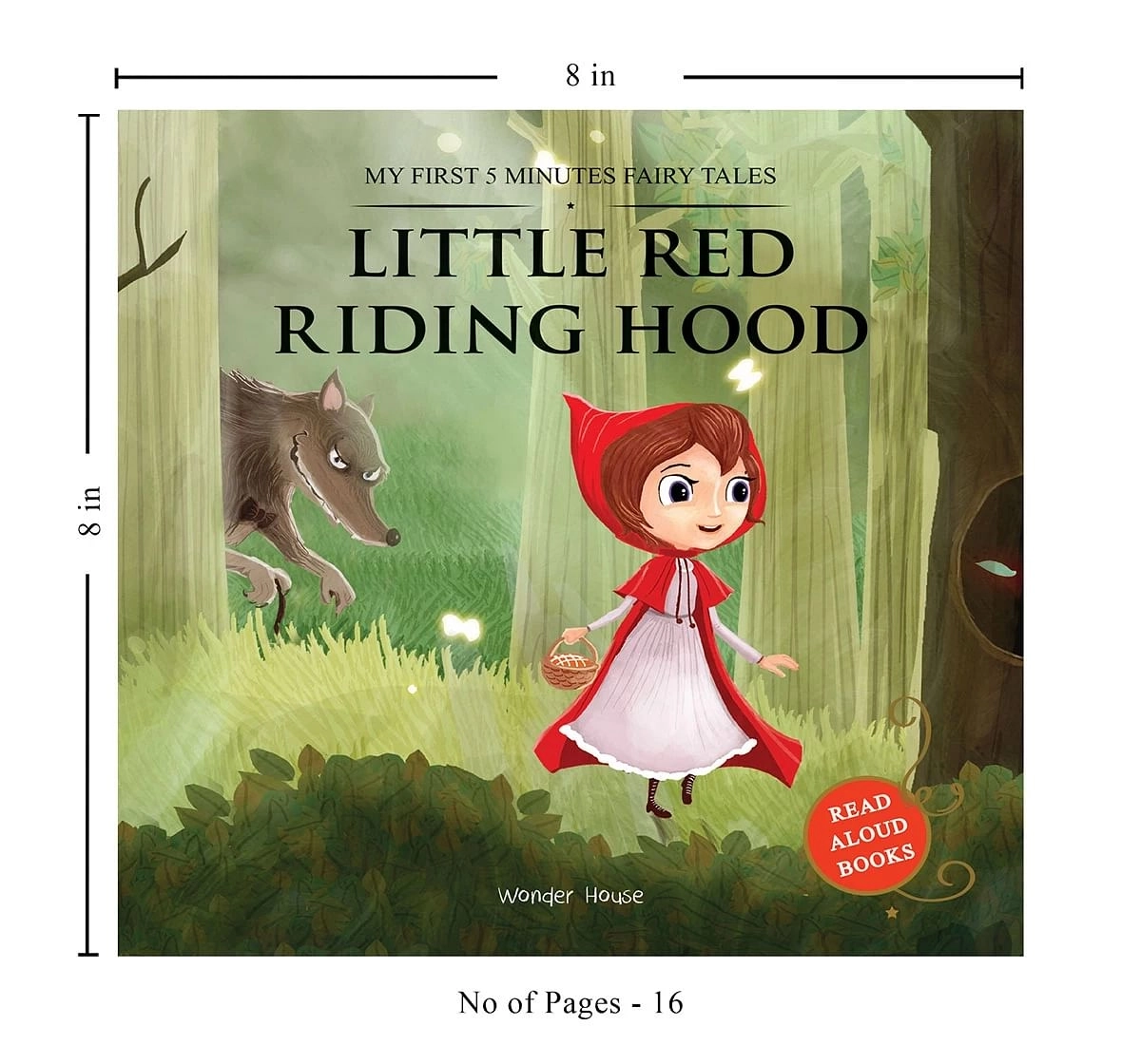 Wonder House Books My First 5 Minutes Fairy Tales Little Red Riding Hood for kids 3Y+, Multicolour