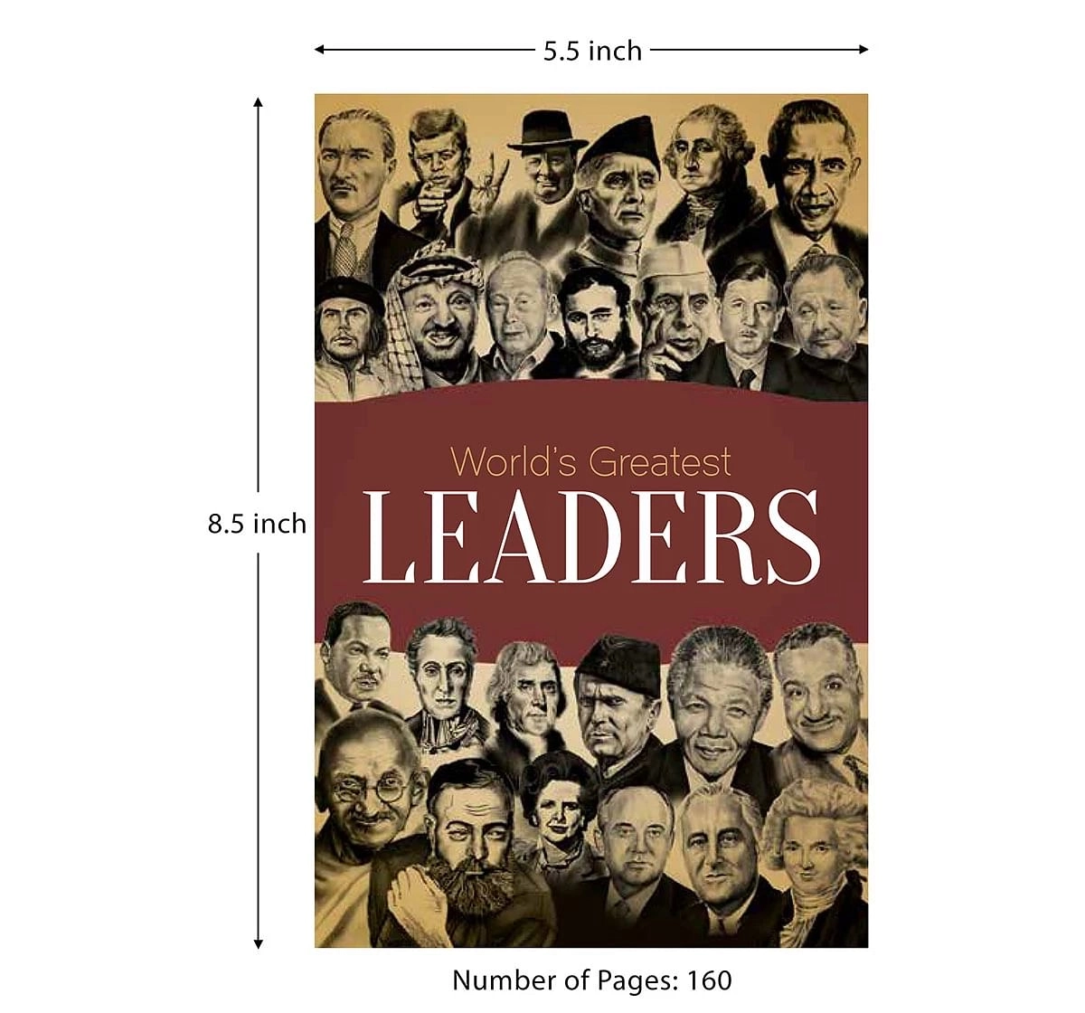 Wonder House Books Worlds Greatest Leaders Biographies of Inspirational Personalities Book for kids 8Y+, Multicolour