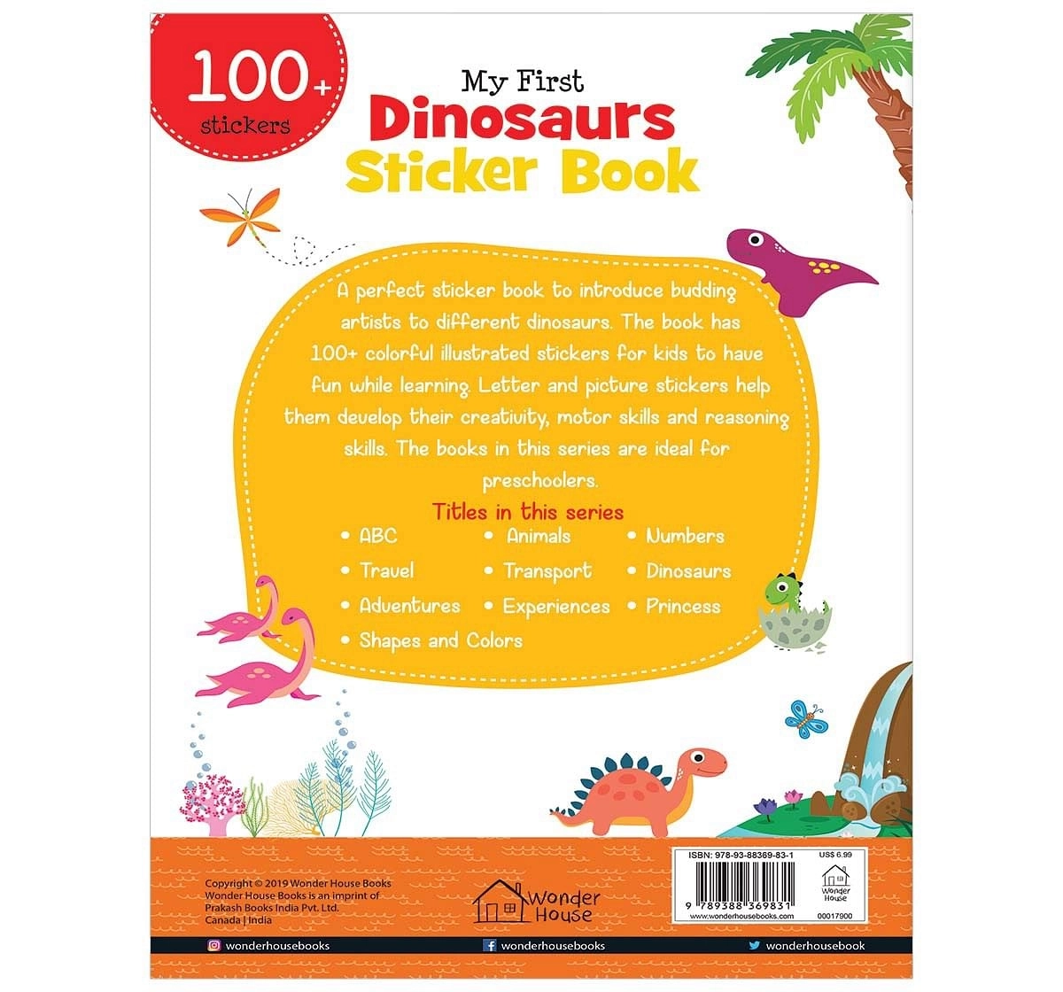 Wonder House Books My first dinosaurs sticker book My first sticker Paperback Multicolor 0M+
