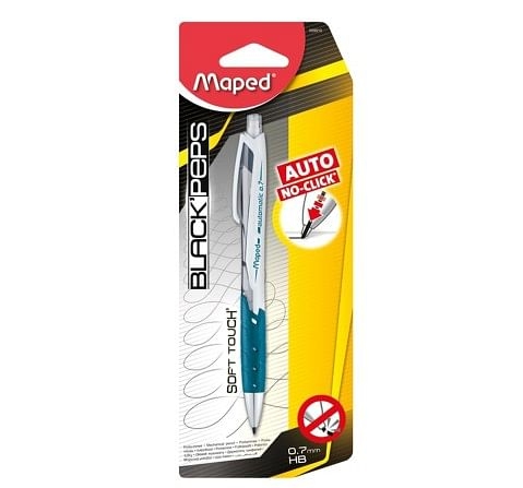 Maped Black'Peps Mechanical Pencil Auto 0.7mm Lead Assorted 7Y+