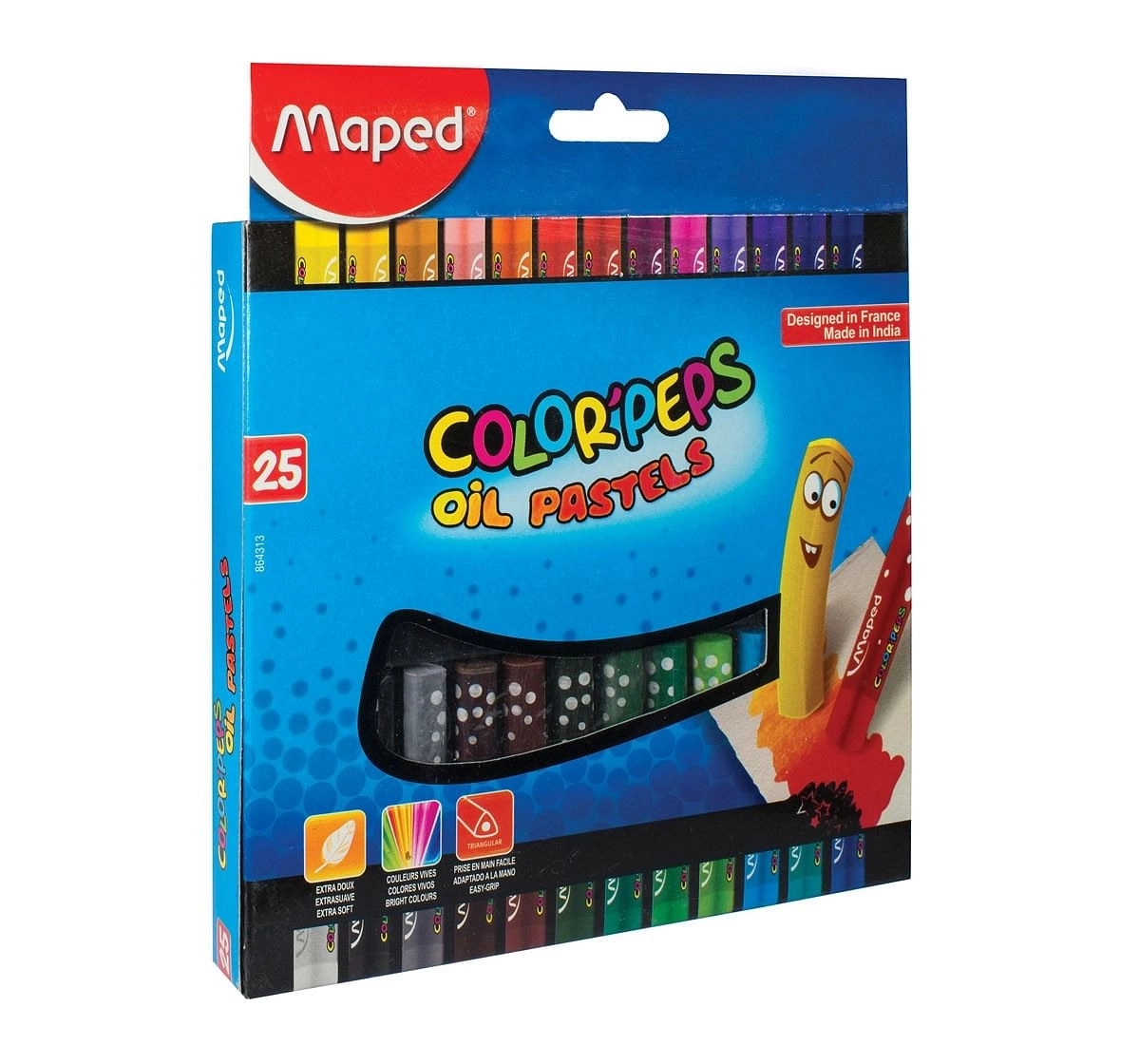 Maped Color'Peps Oil Pastels 25 Shades Cardboard Box Multicolour 7Y+