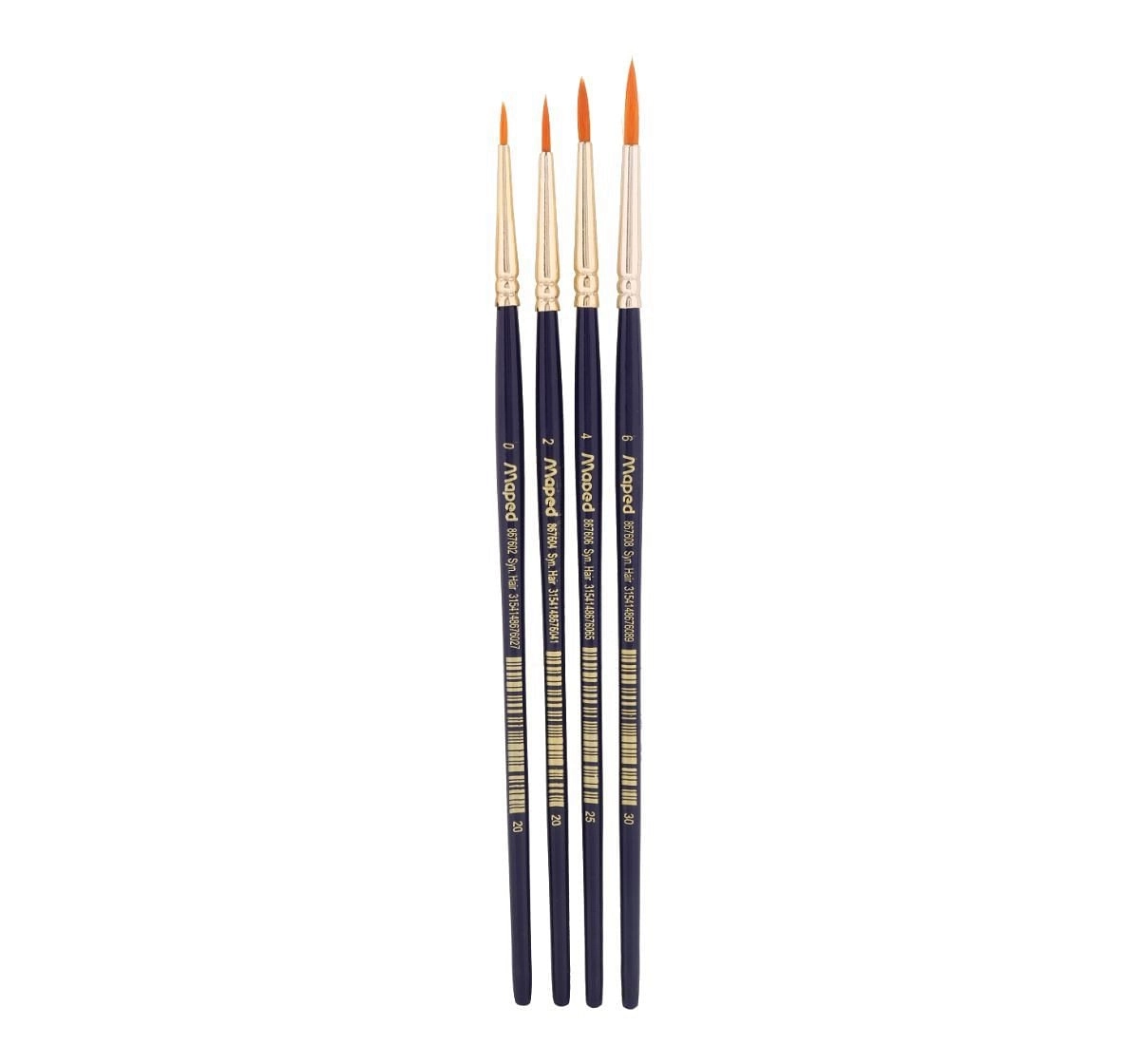 Maped Brush Set of 4, 7Y+ (Black)