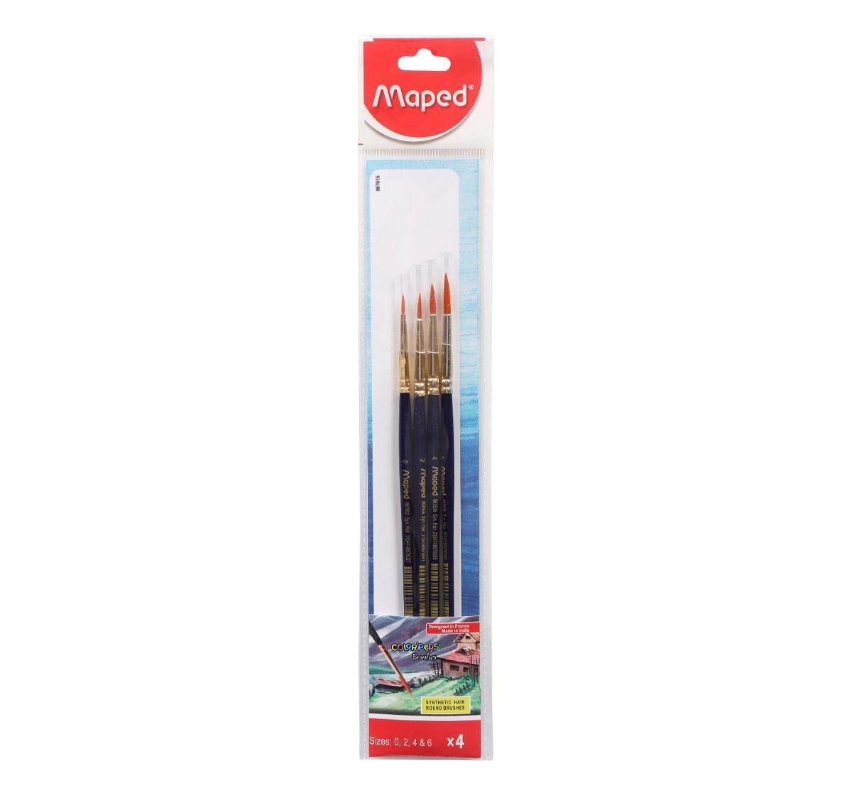 Maped Brush Set of 4, 7Y+ (Black)