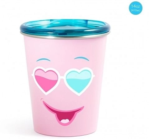 Rabitat Spill Free Stainless Steel Cup, Pink, Diva, 5Y+