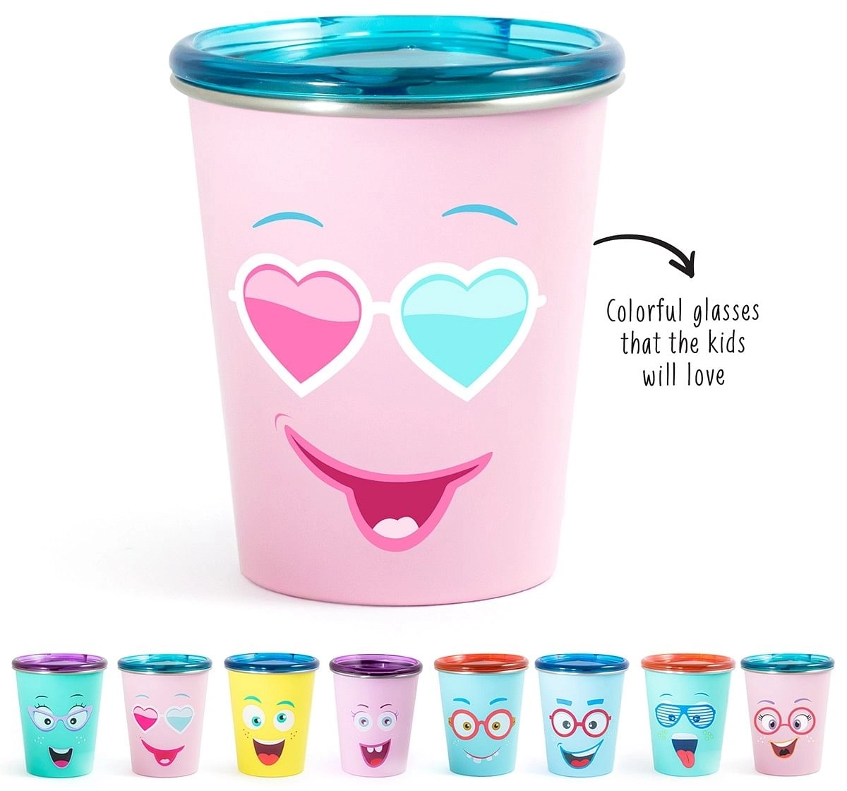 Rabitat Spill Free Stainless Steel Cup, Pink, Diva, 5Y+
