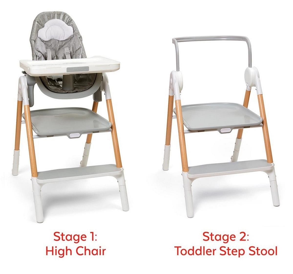 Skip Hop Sit-to-step high chair Plastic baby chair Grey 3M+