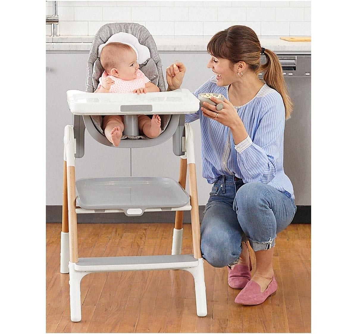 Skip Hop Sit-to-step high chair Plastic baby chair Grey 3M+