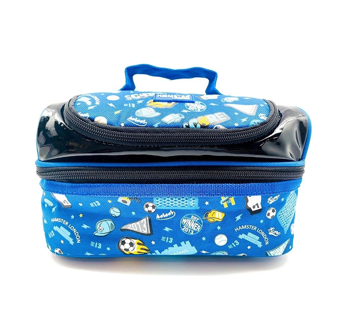 Hamster London Straight Fire Lunch Bag Football Bags for Kids Age 3Y+ (Blue)