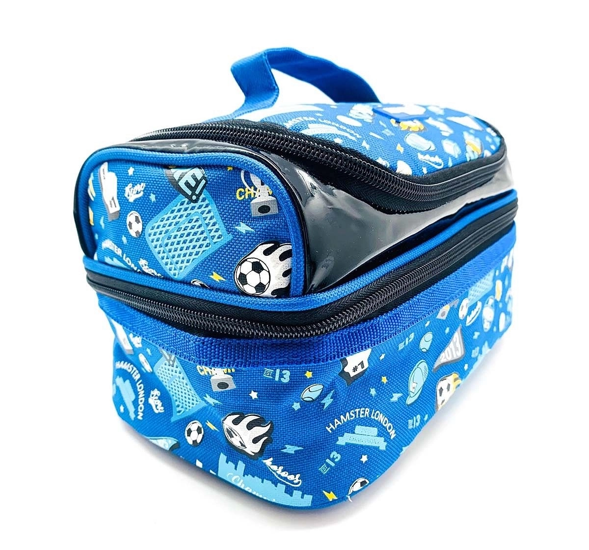 Hamster London Straight Fire Lunch Bag Football Bags for Kids Age 3Y+ (Blue)