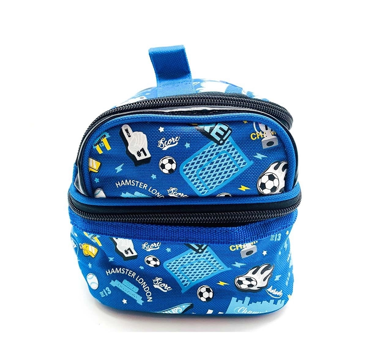 Hamster London Straight Fire Lunch Bag Football Bags for Kids Age 3Y+ (Blue)