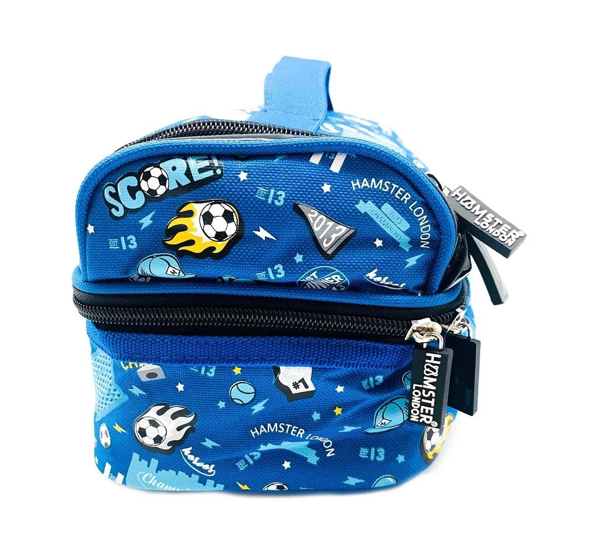 Hamster London Straight Fire Lunch Bag Football Bags for Kids Age 3Y+ (Blue)