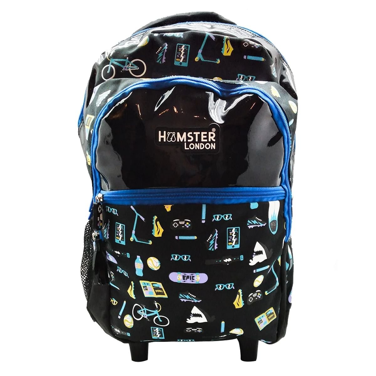 Hamster London Back To School Shark Trolley Bag, Polyurethane, 5Y+