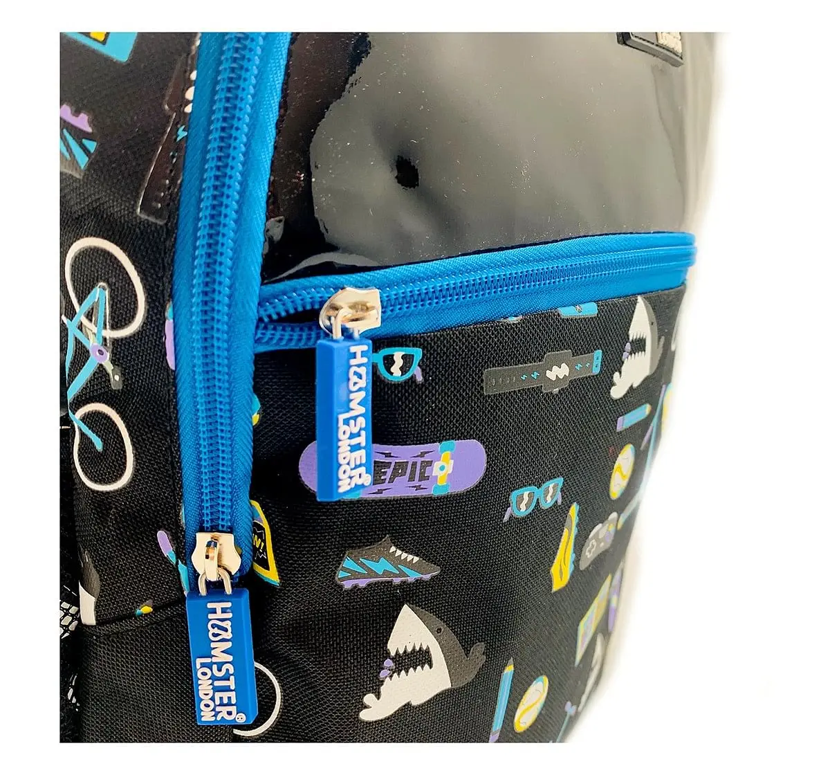 Hamster London Beach Theme Big Backpack for age 3Y+ (Black)