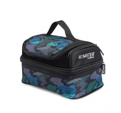Hamster London Shimmy Alligator Lunch Bag Bags for Kids Age 3Y+ (Black)