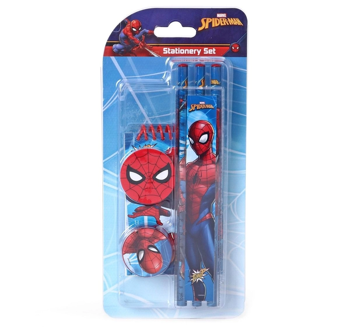 Marvel Spiderman Stationery Set Kit of 7 Multicolor 3Y+