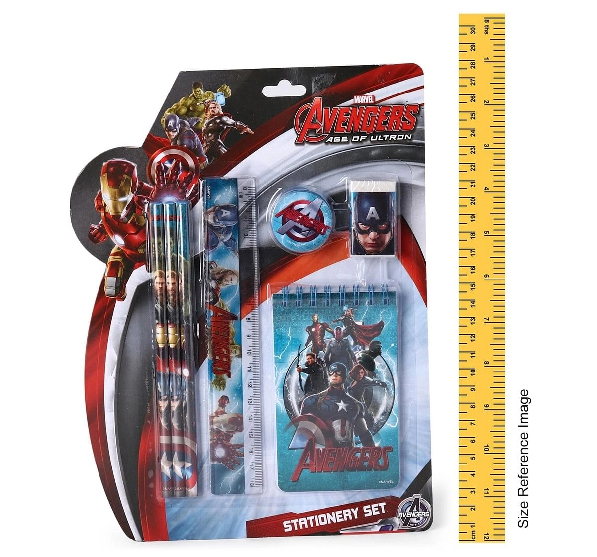 Marvel Stationery Set of 7 in Blister Pack Multicolour 3Y+