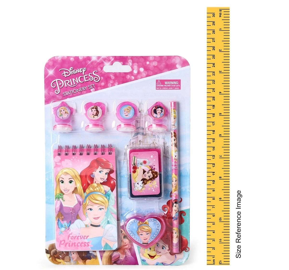 Disney Princess Stationery Set Kit of 8 Multicolor 3Y+