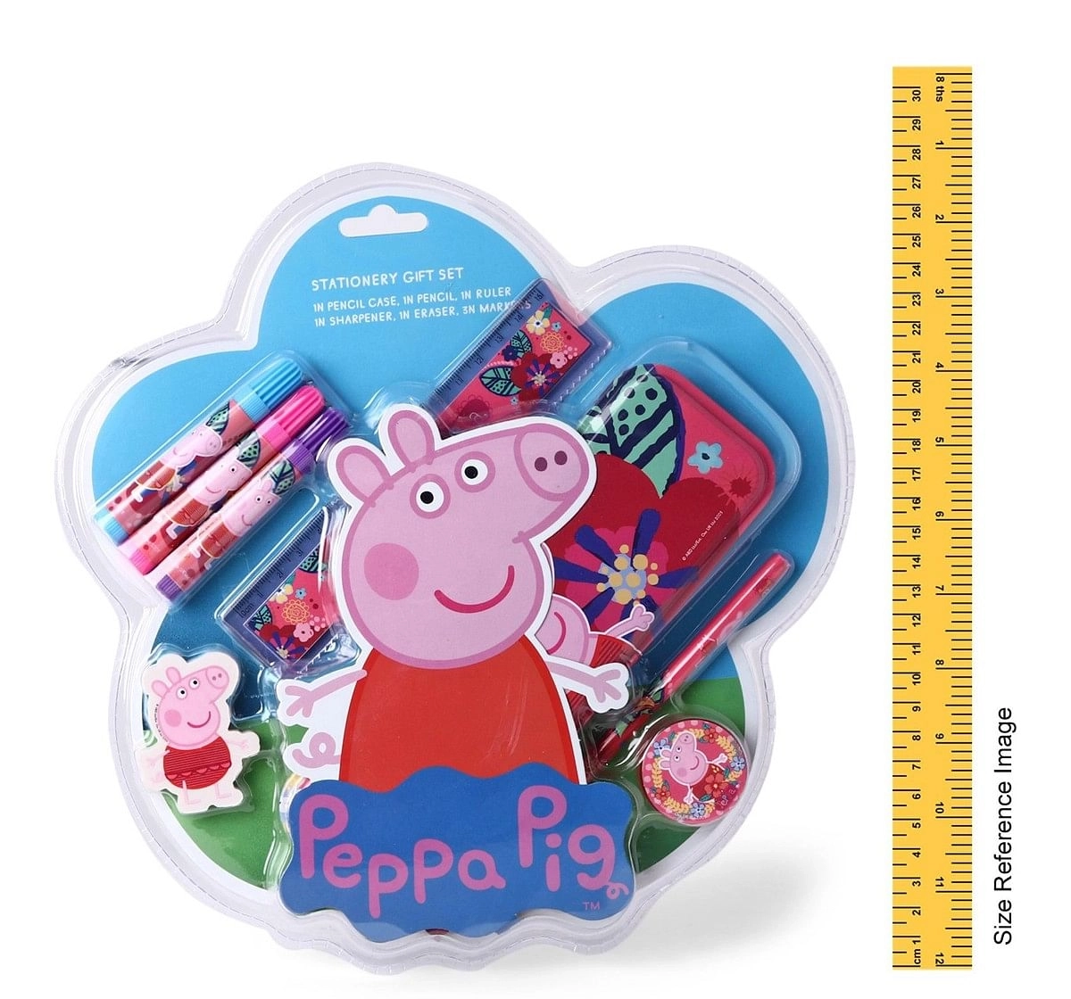Peppa Pig Stationery Set Kit of 8 Multicolor 3Y+