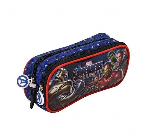 Marvel Avengers Blue Double Zip Pouch Blue 3Y+