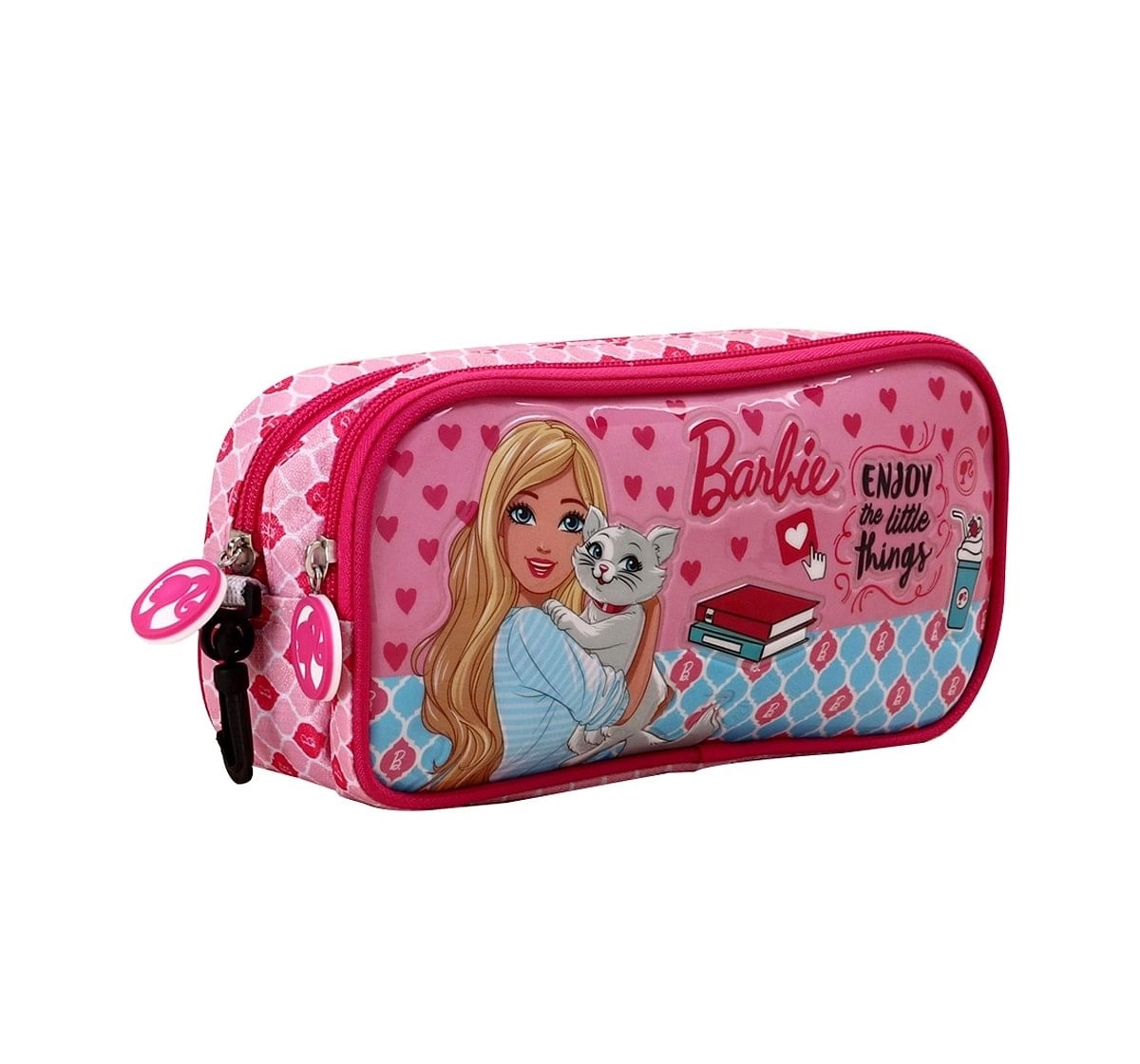 Barbie Pink Double Zip Pouch Pink 3Y+