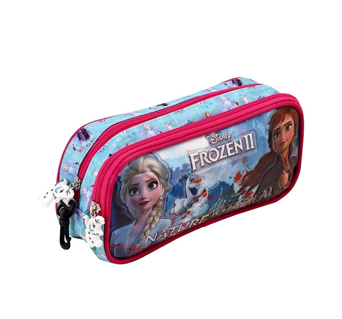 Disney Frozen 2 Blue Double Zip Pouch Blue 3Y+