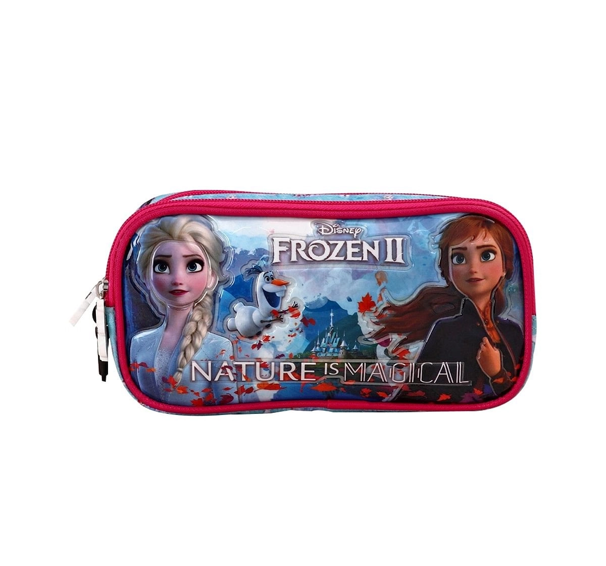 Disney Frozen 2 Blue Double Zip Pouch Blue 3Y+