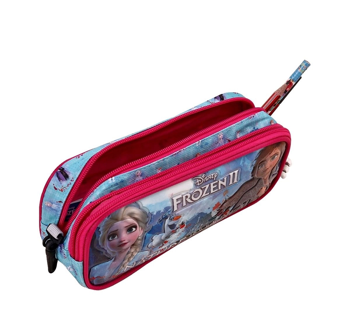 Disney Frozen 2 Blue Double Zip Pouch Blue 3Y+