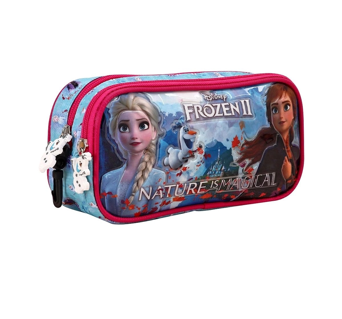 Disney Frozen 2 Blue Double Zip Pouch Blue 3Y+