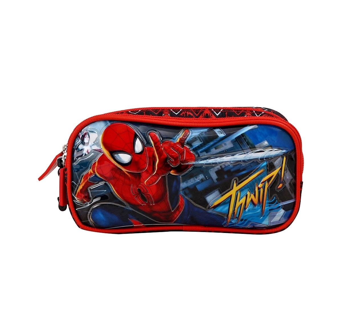 Marvel Spiderman Red Double Zip Pouch Red 3Y+