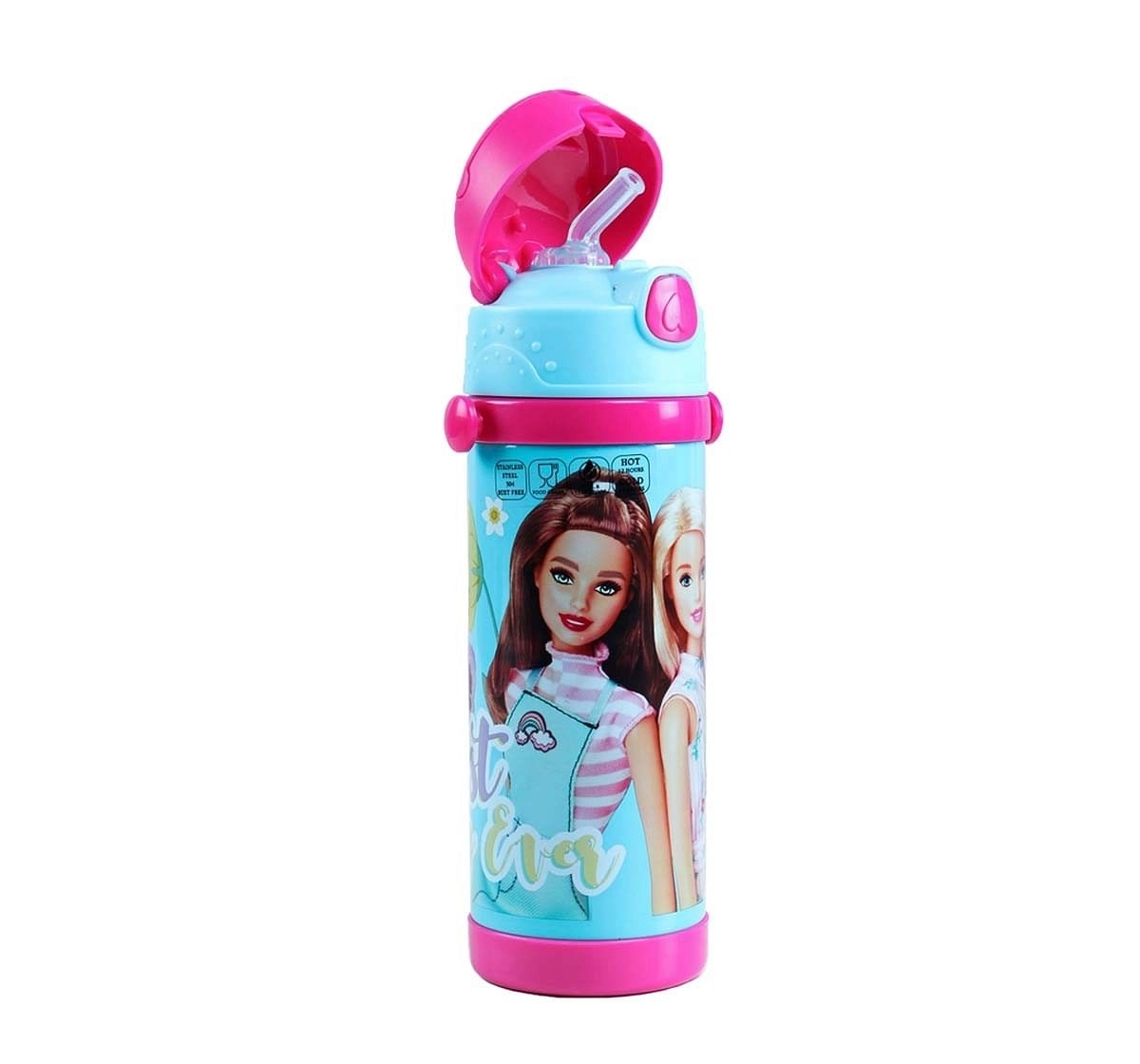 Barbie Best Day Steel Inner Water Bottle 350 Ml for Age 3Y+