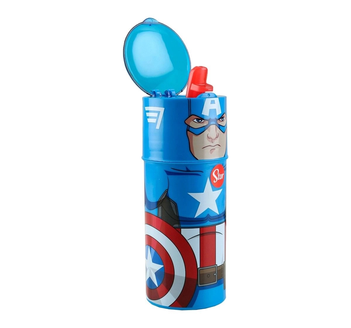 Avengers Stor Character Sipper Bottle Captain America 350 Ml, 2Y+ (Multicolor)