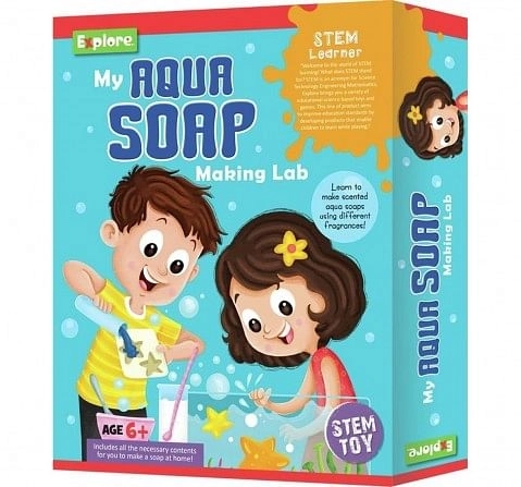 Explore My Aqua Soap Making Lab Science Kits for Kids Age 6Y+