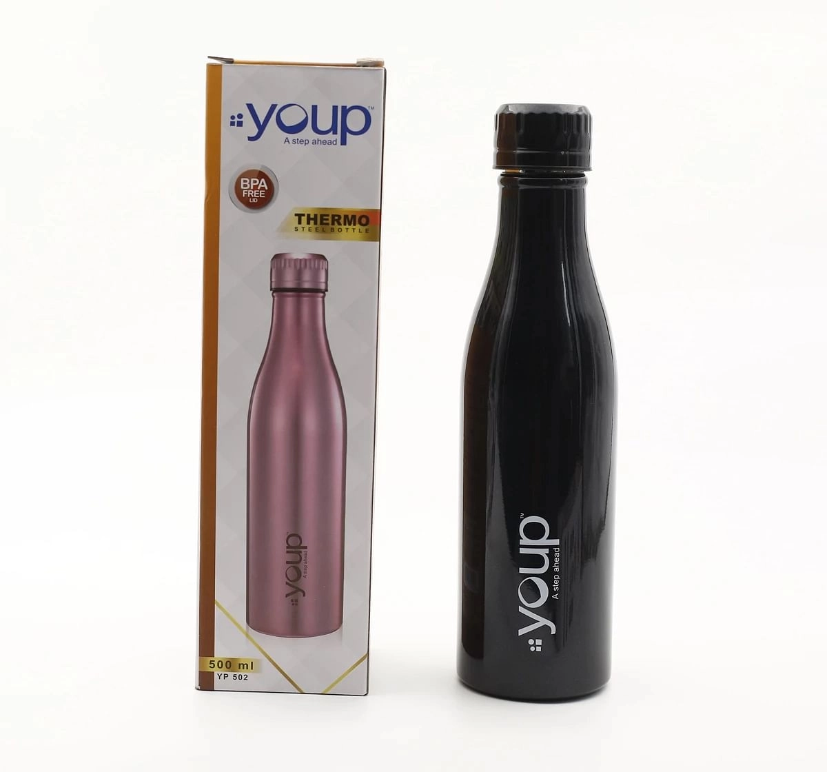 Youp Thermosteel Insulated Water Bottle Yp502 Multicolour 10Y+ Assorted 