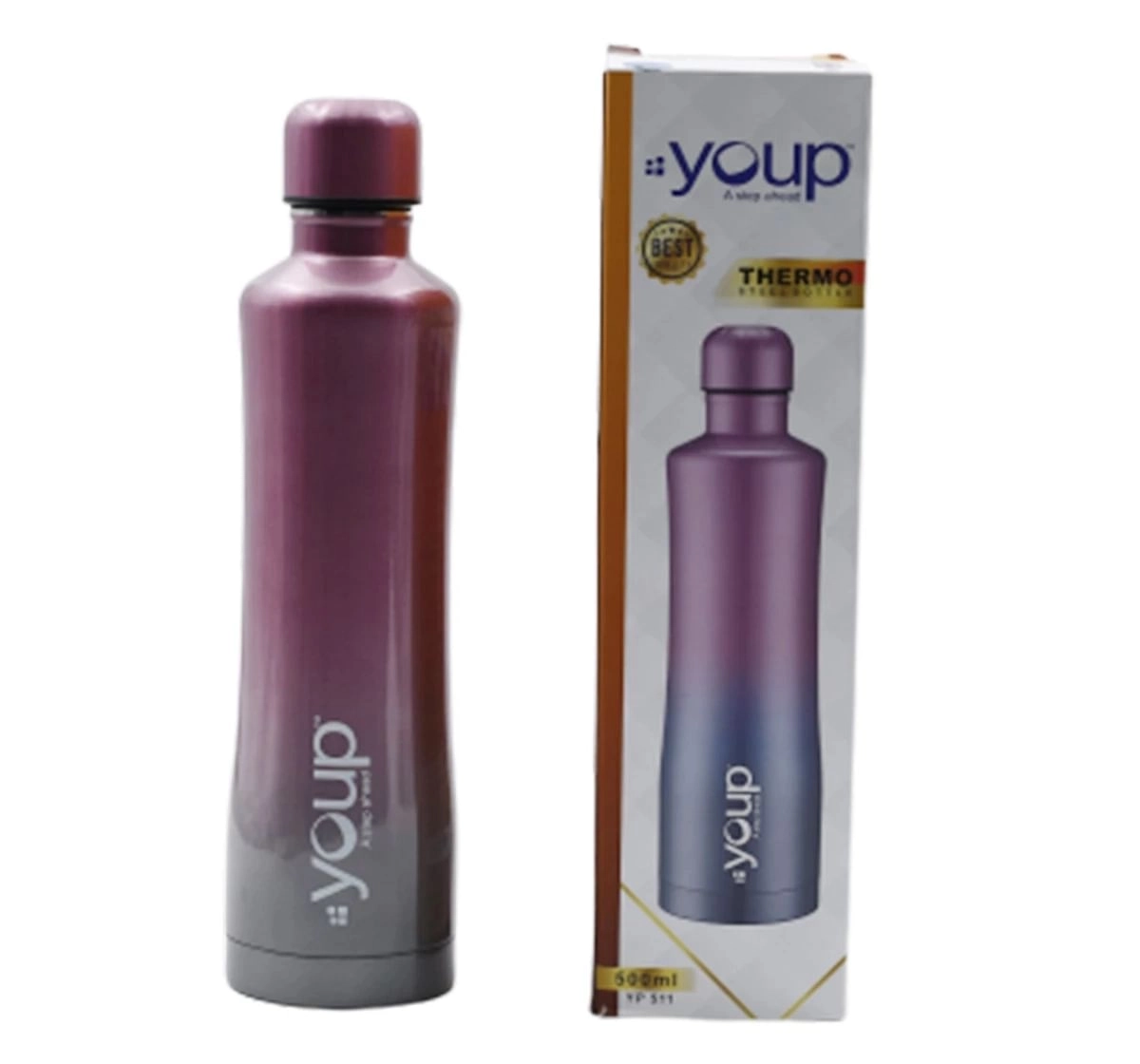 Youp Thermosteel Insulated Water Bottle Yp511 Multicolour 10Y+ Assorted 