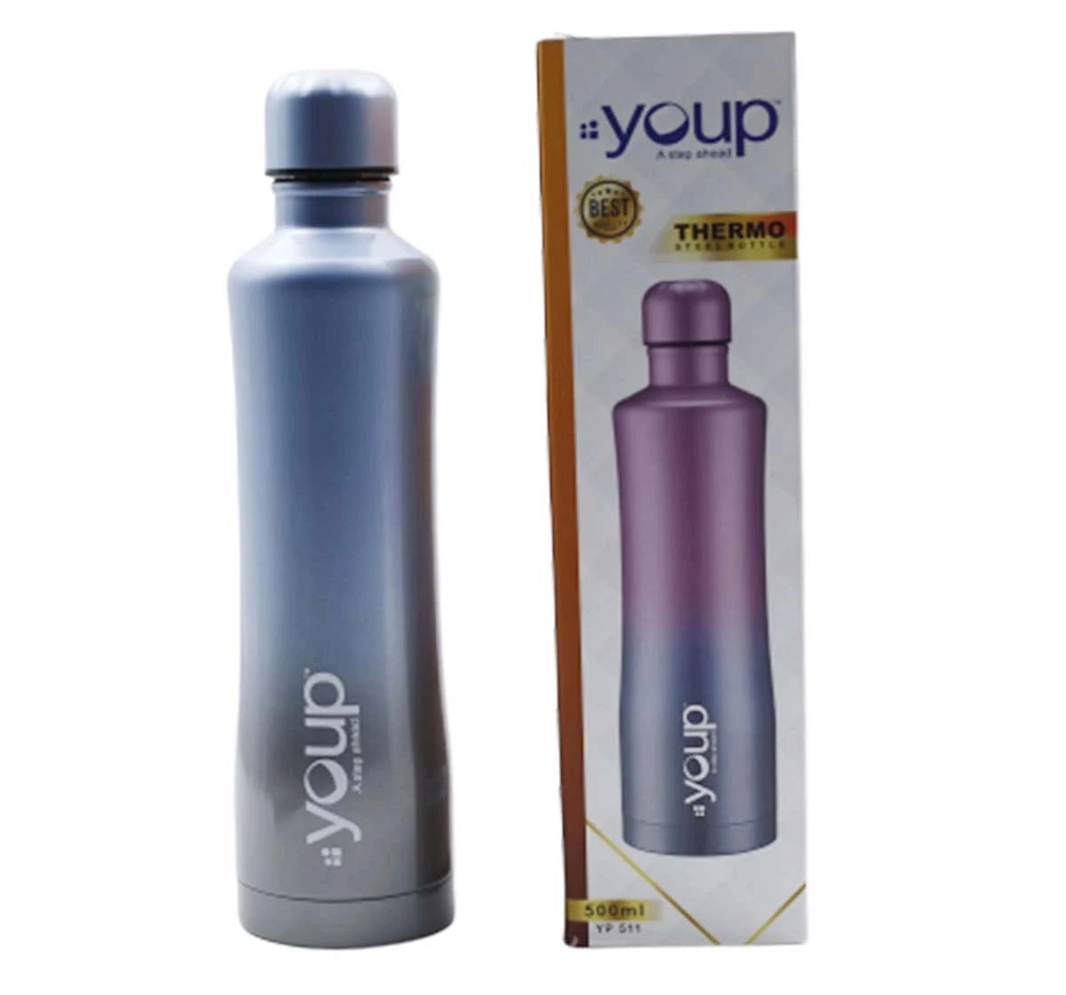 Youp Thermosteel Insulated Water Bottle Yp511 Multicolour 10Y+ Assorted 