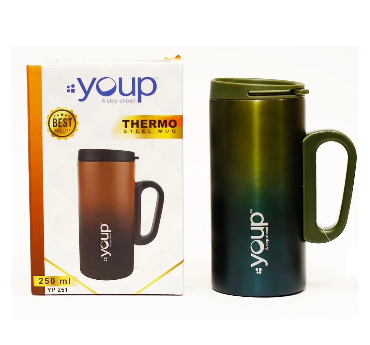 Youp Thermosteel Insulated Water Bottle Lexus Multicolour 10Y+ Assorted 