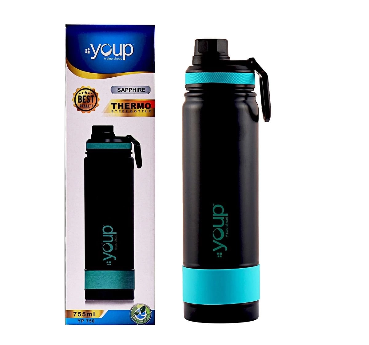 Youp Thermosteel Insulated Water Bottle Sapphire Multicolour 10Y+ Assorted 