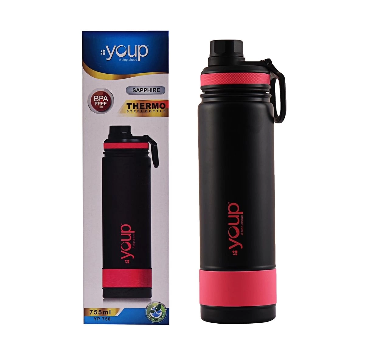 Youp Thermosteel Insulated Water Bottle Sapphire Multicolour 10Y+ Assorted 