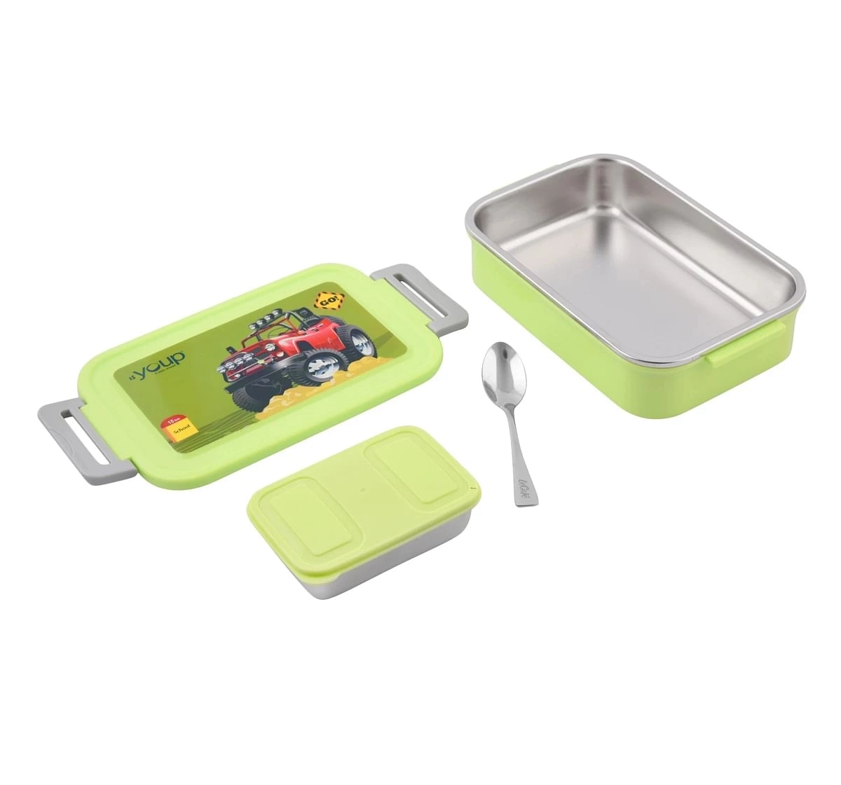 Youp Stainless Steel Lunch Box Foodie Multicolour 5Y+ Assorted 