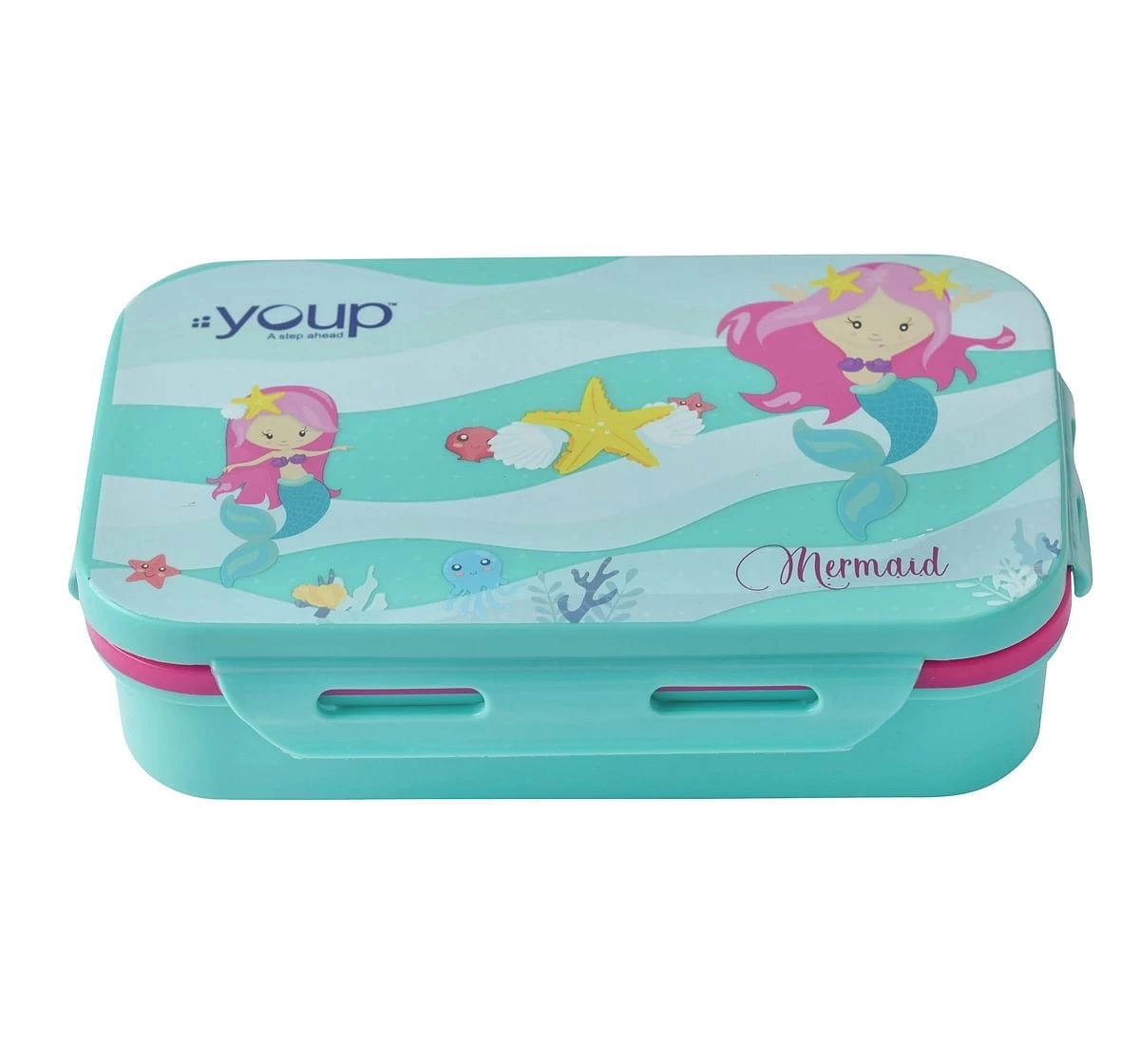 Youp Stainless Steel Kids Lunch Box Intervel Multicolour 3Y+ Assorted 