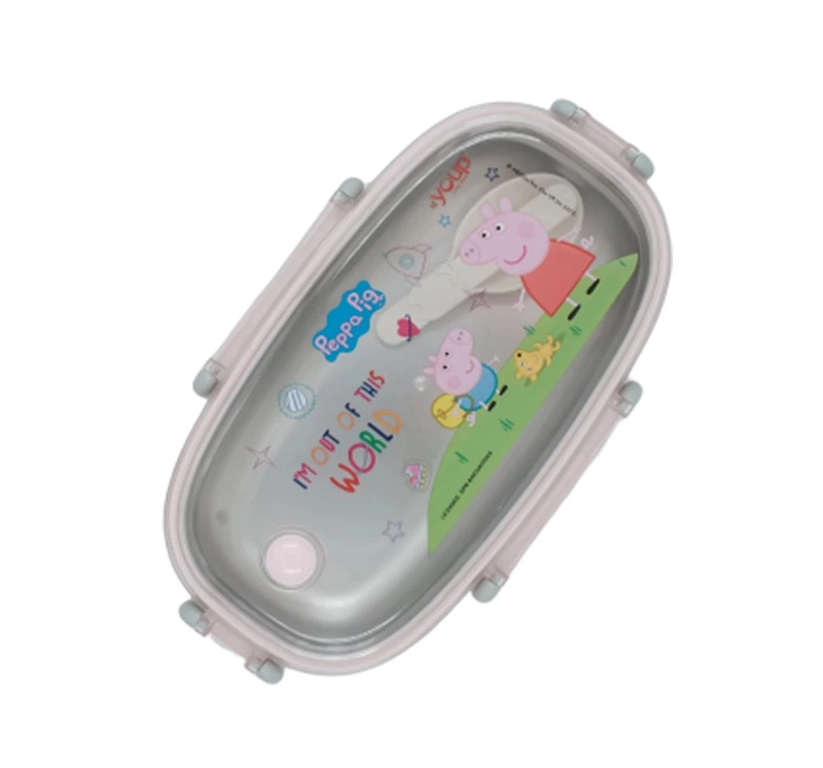 Youp Stainless Steel Peppa Pig Kids Lunch Box Ppl8017 Multicolour 3Y+ Assorted 