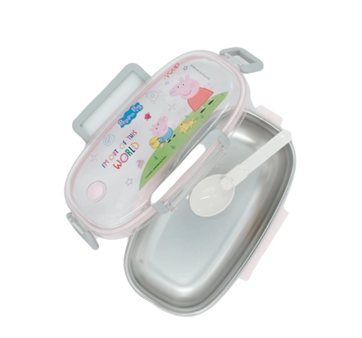 Youp Stainless Steel Peppa Pig Kids Lunch Box Ppl8017 Multicolour 3Y+ Assorted 