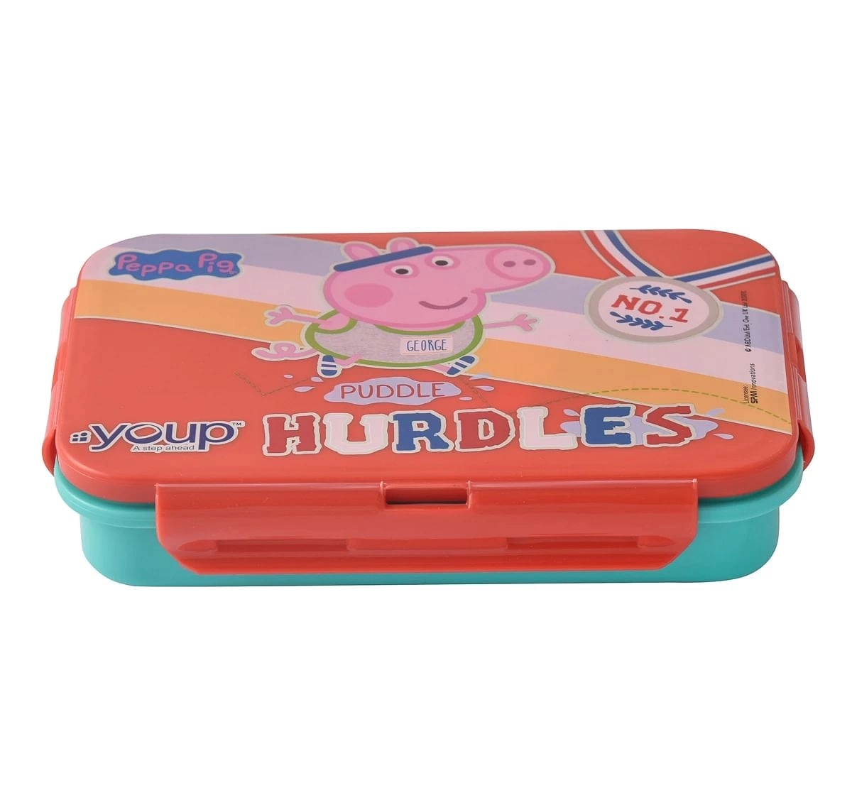 Youp Stainless Steel Peppa Pig Kids Lunch Box Multicolour 3Y+ Assorted 