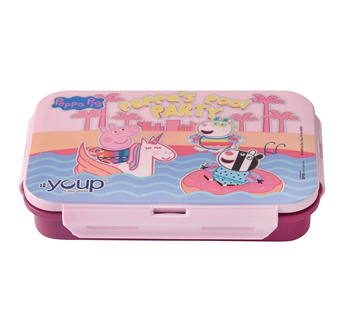 Youp Stainless Steel Peppa Pig Kids Lunch Box Multicolour 3Y+ Assorted 