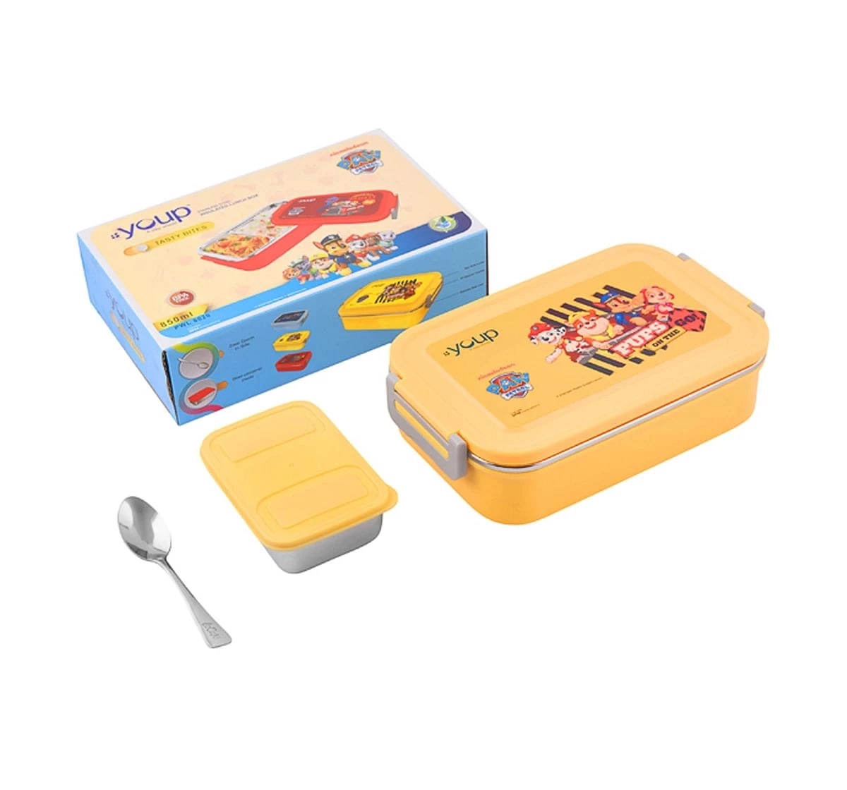 Youp Stainless Steel Paw Patrol Kids Lunch Box Tasty Bites Multicolour 3Y+ Assorted 