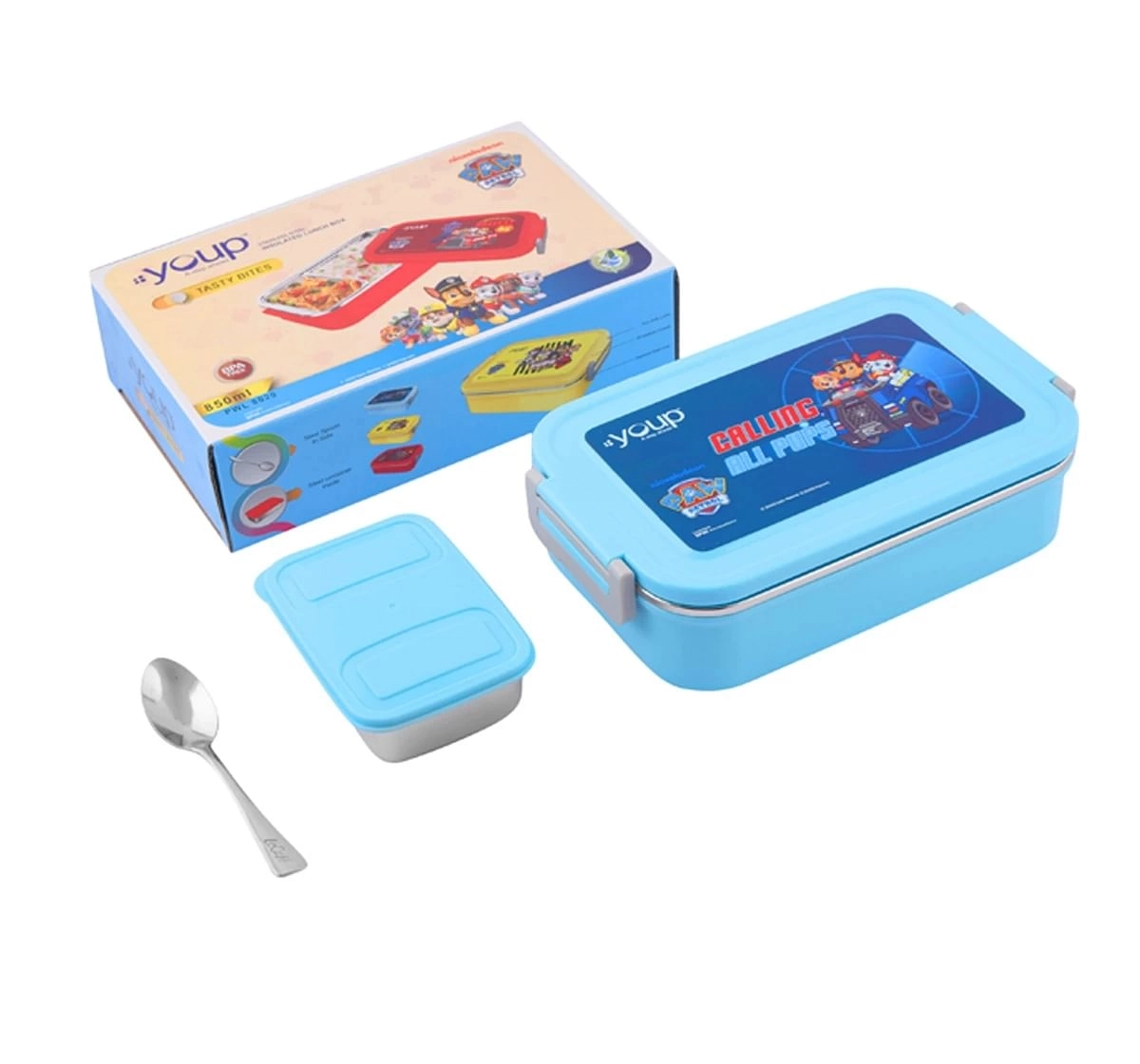 Youp Stainless Steel Paw Patrol Kids Lunch Box Tasty Bites Multicolour 3Y+ Assorted 