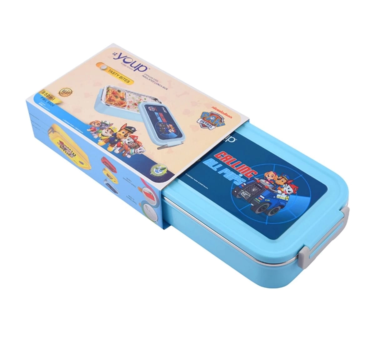 Youp Stainless Steel Paw Patrol Kids Lunch Box Tasty Bites Multicolour 3Y+ Assorted 