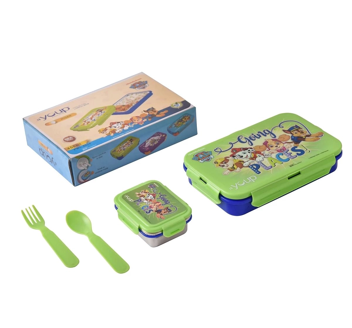 Youp Stainless Steel Paw Patrol Kids Lunch Box Ryder Multicolour 3Y+ Assorted 